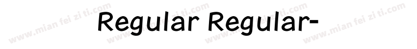 方正行黑 Regular Regular字体转换